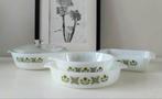Vintage Anchor Hocking USA ovenschalen melkglas, Antiek en Kunst, Ophalen of Verzenden