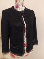 Kerst Vestje Wol Glitter, Maat 38/40 (M), Zwart, Ophalen of Verzenden, Zo goed als nieuw