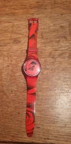 Vintage Swatch 1998 the roses herenhorloge, Overige merken, Gebruikt, Kunststof, Ophalen of Verzenden