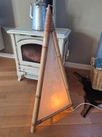Vintage BOHO bamboe vloerlamp, Huis en Inrichting, Lampen | Vloerlampen, Hout, Gebruikt, Boho, Ophalen of Verzenden