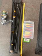 Compleet reis hengel incl. Toebehoren, Ophalen of Verzenden, Zo goed als nieuw, Werphengel