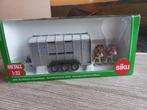 Ifor Williams Veetrailer 3 Asser met 2 Koeien Siku, Ophalen of Verzenden, Zo goed als nieuw, Tractor of Landbouw, SIKU