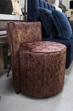 Luxe ronde stoel - one seater - boudoir - poef velvet (3x), Ophalen, Overige kleuren, Drie, Nieuw