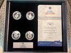 Zilveren munten koninklijke onderscheidingen 12 stuks, Setje, Koningin Beatrix, Zilver, Euro's