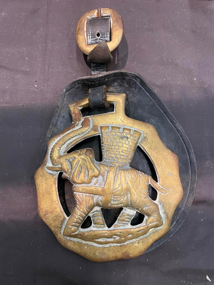 Antiek Paardentuig Ornament - Olifant, Dieren en Toebehoren, Paarden en Pony's | Hoofdstellen en Tuigage, Ophalen of Verzenden