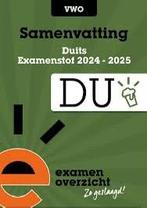 ExamenOverzicht - Samenvatting Examenstof Duits VWO, Boeken, Schoolboeken, VWO, Ophalen of Verzenden, Nederlands, ExamenOverzicht