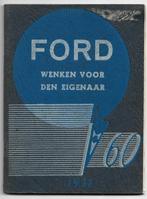 Ford 1937 instructieboek handboek V8 - 60, Ophalen of Verzenden