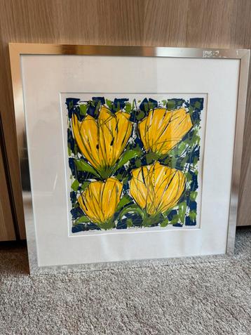 Zeefdruk Ad van Hassel “Tulpen” 92/100 beschikbaar voor biedingen