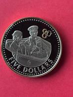 Cayman Islands 5 Dollars 2006 Proof 0,925 zilver 28.28 grams, Verzenden, Midden-Amerika, Zilver