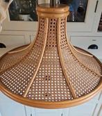 Vintage grote boho rotan hanglamp 60cm, Ophalen of Verzenden, Zo goed als nieuw, Rond, 50 cm of meer