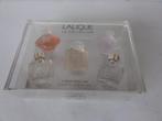 geschenkverpakking Lalique " La Collection " met 5 miniature, Verzenden, Nieuw, Miniatuur, Gevuld