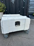 Legerkist op wielen, Huis en Inrichting, Woonaccessoires | Kisten, Ophalen, Gebruikt, 50 tot 100 cm, Minder dan 50 cm