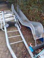 RVS glijbaan t.e.a.b., Kinderen en Baby's, Speelgoed | Buiten | Speeltoestellen, Ophalen, Gebruikt, Glijbaan