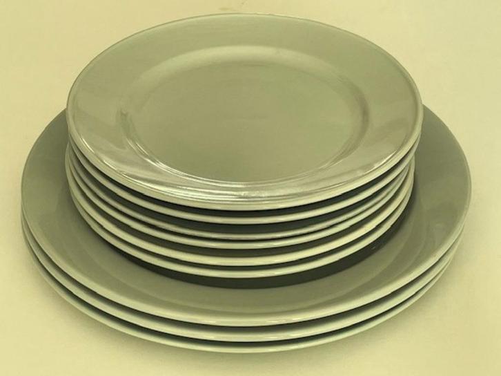 Fürstenberg model 639 Wagenfeld celadon diner en lunchborden, Antiek en Kunst, Antiek | Servies los, Ophalen