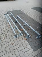 stalen buizen, kokers, balustrades 220cm/ 215cm, Tuin en Terras, Tuinhekken en Hekwerk, Ophalen, Zo goed als nieuw, IJzer, Overige typen