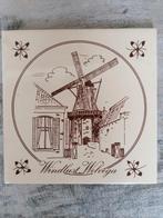 Tegel wandtegel Windlust Wolvega Molen stempel siertegel, Ophalen of Verzenden