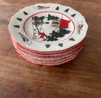 Mason's christmas village 6 gebaksbordjes, Huis en Inrichting, Keuken | Servies, Ophalen of Verzenden, Zo goed als nieuw, Bord(en)
