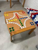 Mens erger je niet tafel - Geschilderd & Uniek!, Ophalen, Gebruikt, Vierkant, Minder dan 50 cm