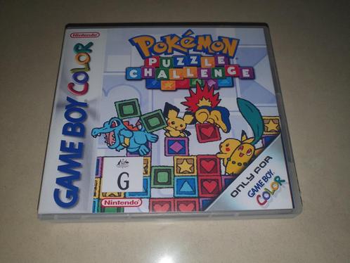 Pokemon Puzzle Challenge Game Boy Color GBC Game Case, Spelcomputers en Games, Games | Nintendo Game Boy, Zo goed als nieuw, Verzenden