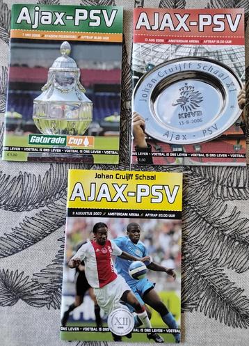 Drie programma's Ajax tegen PSV.  JC Schaal en KNVB beker beschikbaar voor biedingen