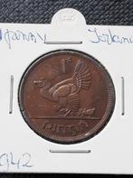 Ierland: twee zeer mooie bronzen Pennies uit 1942 en 1948, Ophalen of Verzenden, Overige landen, Setje