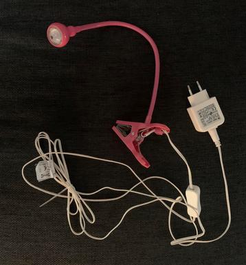 Led (lees)lampje, roze, IKEA 