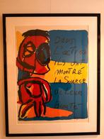 Karel Appel - Dans L'action - 1968 - Ingelijst, Antiek en Kunst, Ophalen of Verzenden