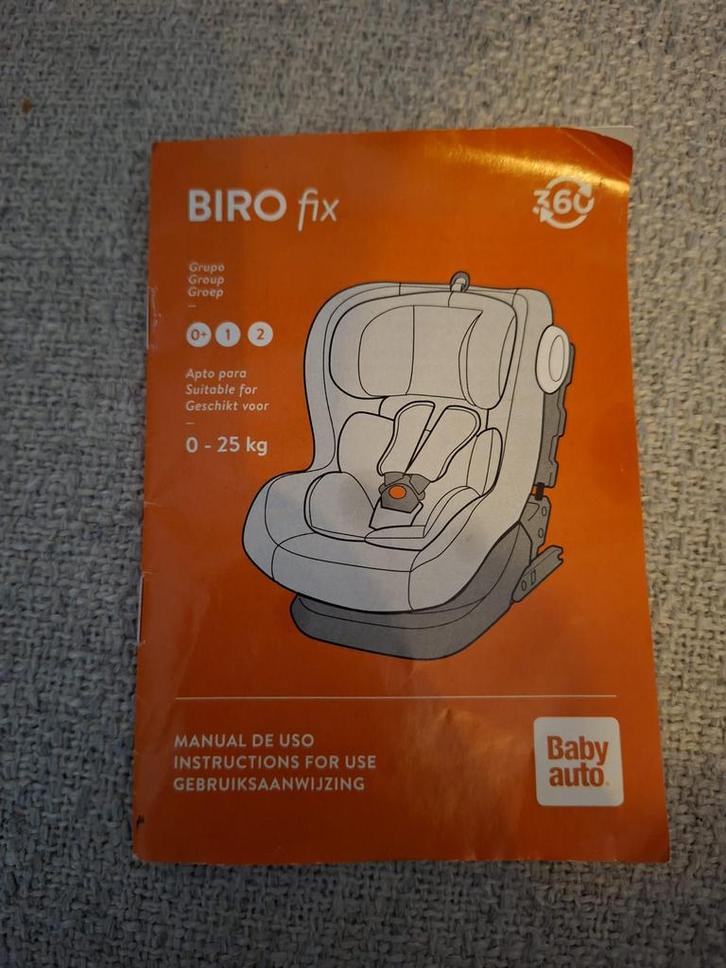 Biro Fix Autostoel - 0-25kg, Kinderen en Baby's, Autostoeltjes, Zo goed als nieuw, Overige merken, 0 t/m 18 kg, Isofix, Verstelbare rugleuning