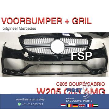 A205 C205 C63 AMG VOORBUMPER + GRIL Mercedes c klasse COUPÉ  beschikbaar voor biedingen