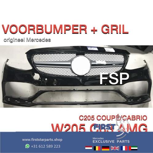 A205 C205 C63 AMG VOORBUMPER + GRIL Mercedes c klasse COUPÉ, Auto-onderdelen, Carrosserie en Plaatwerk, Bumper, Mercedes-Benz