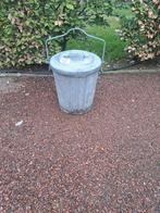 Zinken vuilnisemmer, Ophalen of Verzenden, Minder dan 50 cm
