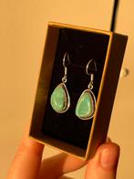 Zilveren Oorbellen met Turkoois, Ophalen of Verzenden, Zo goed als nieuw, Blauw, Zilver
