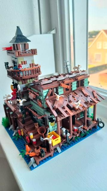 Bouwstenen, geen echte lego, kleinere maat. Fishinghut..  beschikbaar voor biedingen