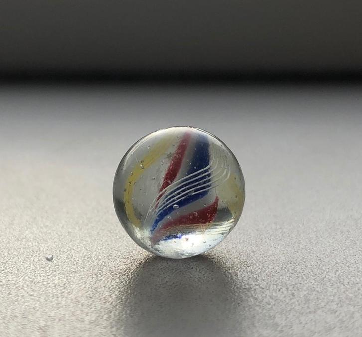 Antieke glazen Duitse swirl knikker  - Nr 2, Antiek en Kunst, Antiek | Speelgoed, Ophalen of Verzenden