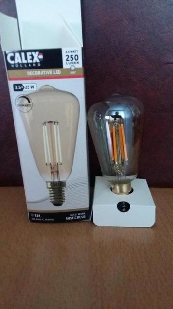 Nieuwe Calex lampen rustic blub 250lm dimbaar E14 gold beschikbaar voor biedingen