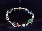 Vergulde Edelsteen Armbandjes: (Size:17/21cm): Paolo Dorelli, Overige kleuren, Verzenden, Nieuw, Met edelsteen