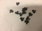 Lego plaat aangepast 1x2 met trekhaak aan zijkant grijs, Kinderen en Baby's, Speelgoed | Duplo en Lego, Ophalen of Verzenden, Gebruikt