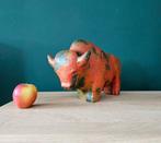 Prachtige originele vintage Ruscha stier Vulkano kleur, Antiek en Kunst, Antiek | Keramiek en Aardewerk, Ophalen of Verzenden