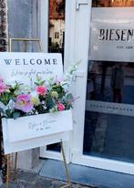 Welkomstbord te huur voor bruiloft, 21-dinner, babyshower, Hobby en Vrije tijd, Ophalen, Zo goed als nieuw, Geboorte of Huwelijk