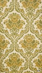 6711 groen oker wallpaper barok vintage behang swiet, Huis en Inrichting, Stoffering | Behang, Ophalen of Verzenden, Minder dan 10 m²