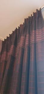 Gordijnen 1.90 lang 5 m breed Paars Lila gestreept, Huis en Inrichting, Stoffering | Gordijnen en Lamellen, Gebruikt, Overige kleuren