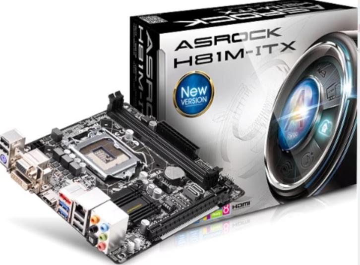 ASRock H81M-ITX socket 1150, Computers en Software, Moederborden, Gebruikt, DDR4, Verzenden