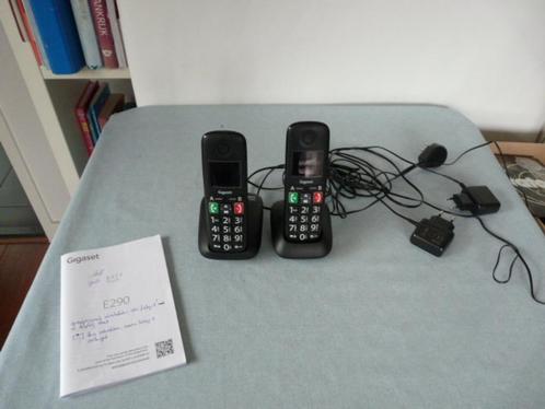 GigasetE290 Duo 2x draadloze telefoon - ideaal voor senioren, Telecommunicatie, Vaste telefoons | Niet Draadloos, Zo goed als nieuw