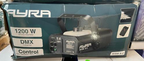 Ayra WSM X- rookmachine 1200W DMX + remote, Muziek en Instrumenten, Licht en Laser, Zo goed als nieuw, Rookmachine, Ophalen of Verzenden