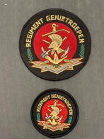 Setje emblemen genie troepen, Verzamelen, Militaria | Algemeen, Verzenden, Landmacht, Nederland, Embleem of Badge