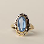 Vintage 14 karaat gouden spinel ring, Verzenden, Zo goed als nieuw, 17 tot 18, Nvt