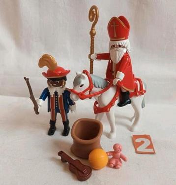 Playmobil set 4893 Sinterklaas met Ozosnel en zwarte Piet  beschikbaar voor biedingen
