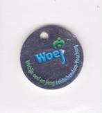 winkelwagenmuntje WOEJ metaal, Ophalen of Verzenden