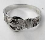 Ring met gespmotief, 925 zilver. div. maten (7810-52), Sieraden, Tassen en Uiterlijk, Ringen, Ophalen, Nieuw, Kleiner dan 17, Dame