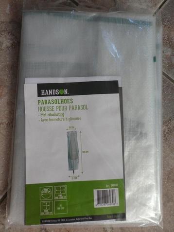 Nieuwe (semi) transparante parasolhoes 6x voor stokparasol  beschikbaar voor biedingen